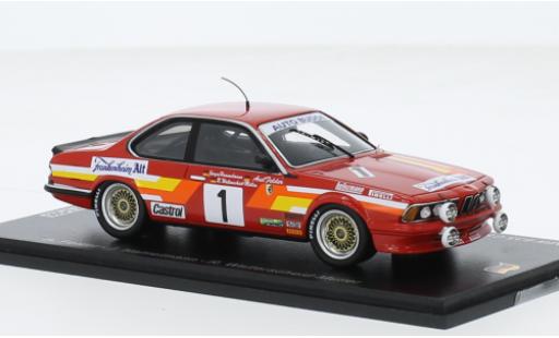 Bmw 635 1/43 Spark CSi No.1 voiture Budde Racing Team 24h Nuerburgring 1985 modellino in miniatura