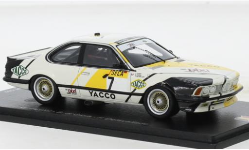 Bmw 635 1/43 Spark CSi No.7 Dixi Sport 24h Spa 1988 modellino in miniatura
