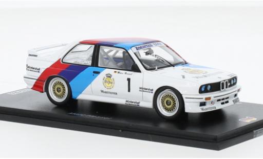 Bmw M3 1/43 Spark (E30) No.1 Zakspeed- Warsteiner DTM Zolder 1987 modellino in miniatura