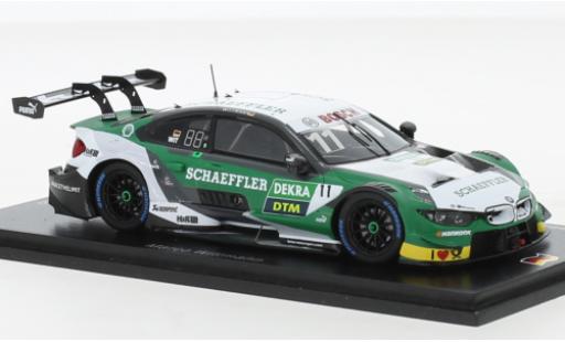 Bmw M4 1/43 Spark DTM No.11 Team RMG Schaeffler DTM Hockenheim 2019 modellino in miniatura