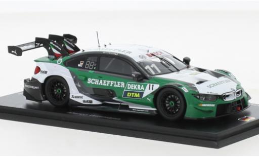 Bmw M4 1/43 Spark DTM No.11 Team RMG Schaeffler DTM Hockenheim 2020 modellino in miniatura