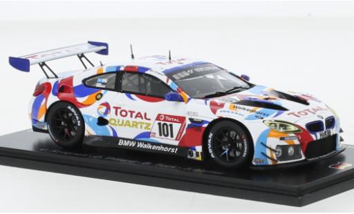 Bmw M6 1/43 Spark GT3 No.101 Walkenhorst Motorsport Total 24h Nuerburgring 2021 modellino in miniatura