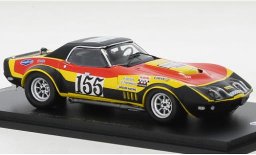 Chevrolet Corvette 1/43 Spark (C3) No.155 Tour de France voiture 1970 modellino in miniatura
