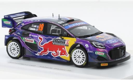 Ford Puma 1/43 Spark Rally 1 No.19 M-Sport Rally Team Red Bull Rallye WM Rallye Monte Carlo 2022 modellino in miniatura
