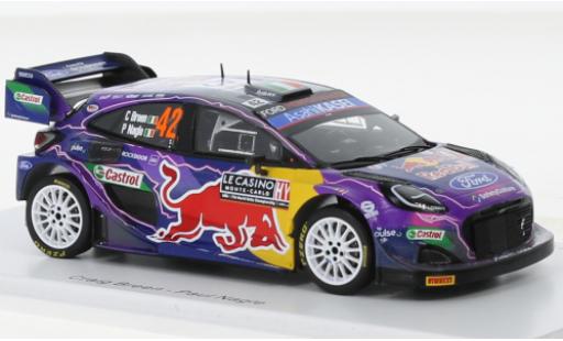 Ford Puma 1/43 Spark Rally 1 No.42 M-Sport World Rally Team Red Bull Rallye WM Rallye Monte Carlo 2022 modellino in miniatura