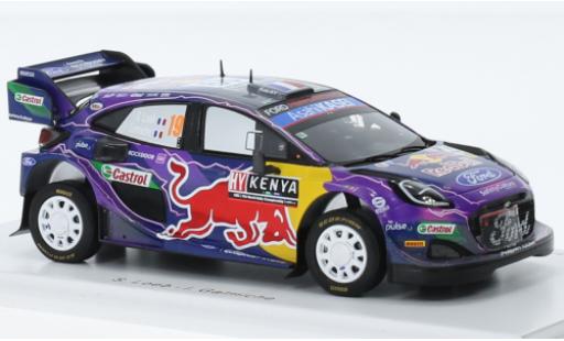Ford Puma 1/43 Spark Rally1 No.19 M-Sport World Rally Team Red Bull Rallye WM Safari Rallye 2022 modellino in miniatura