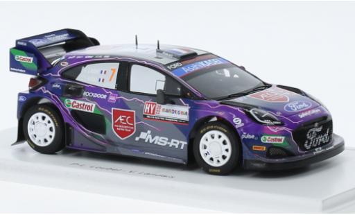 Ford Puma 1/43 Spark Rally1 No.7 M-Sport World Rally Team Rallye WM Rallye Sardinien 2022 modellino in miniatura