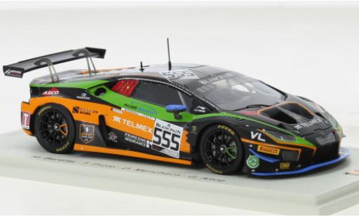 Lamborghini Huracan 1/43 Spark GT3 Evo No.555 Orange 1 FFF Racing Team 24h Spa 2019 modellino in miniatura