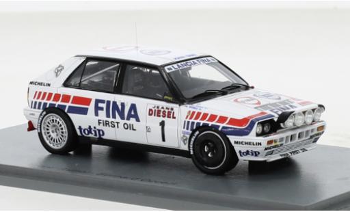 Lancia Delta 1/43 Spark HF Integrale 16V No.1 Jolly Club Fina Rallye WM Rallye San Remo 1991 modellino in miniatura