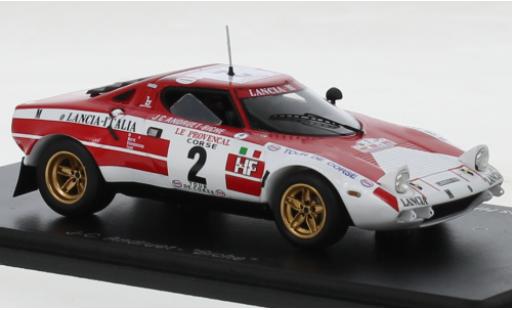 Lancia Stratos 1/43 Spark HF No.2 Rallye WM Tour de Corse 1974 modellino in miniatura