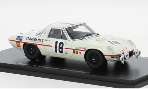 Mazda Cosmo 1/43 Spark Sport 110S RHD No.18 Marathon de la Route 1968 modellino in miniatura