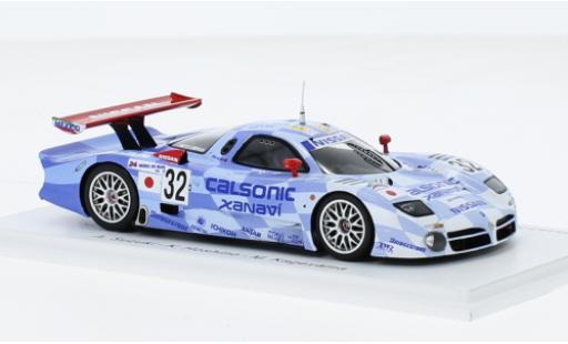 Nissan R390 1/43 Spark GT1 RHD No.32 Motorsports Calsonic Xanavi 24h Le Mans 1998 modellino in miniatura