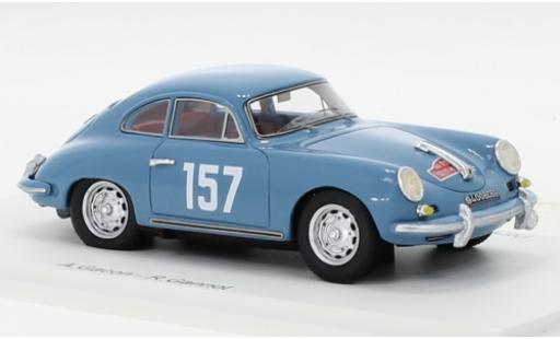 Porsche 356 1/43 Spark B 1600 S No.157 Rallye Monte Carlo 1960 modellino in miniatura