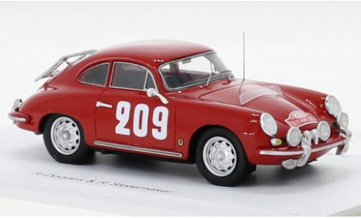 Porsche 356 1/43 Spark B T5 1600 No.209 Rallye Monte Carlo 1962 modellino in miniatura