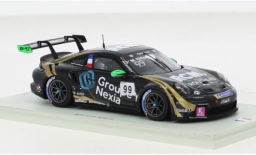 Porsche 991 GT3 Cup 1/43 Spark 911  No.99 Carrera Cup France 2021 modellino in miniatura