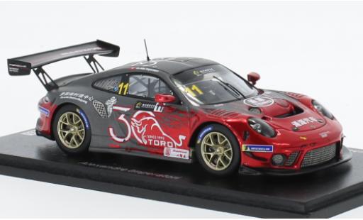 Porsche 991 GT3 R 1/43 Spark 911  No.11 Toro Racing GT Cup Macau 2022 modellino in miniatura