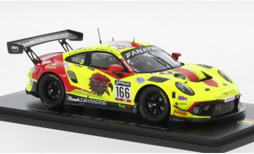 Porsche 991 GT3 R 1/43 Spark 911  No.166 Haegeli By T2 Racing 24h Spa 2021 modellino in miniatura