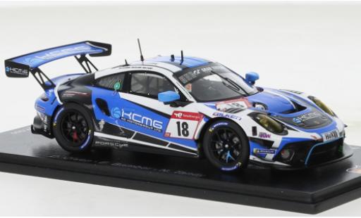 Porsche 991 GT3 R 1/43 Spark 911  No.18 KCMG 24h Nürburgring 2022 modellino in miniatura