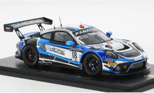 Porsche 991 GT3 R 1/43 Spark 911  No.18 KCMG 24h Spa 2021 modellino in miniatura