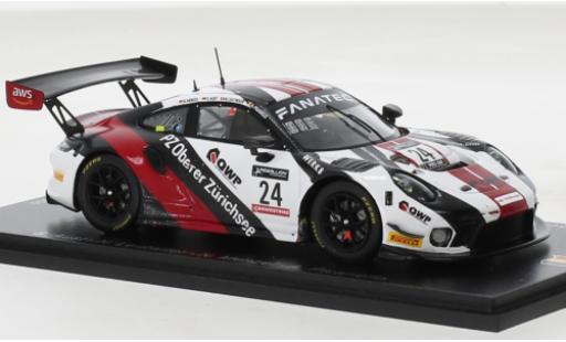 Porsche 991 GT3 R 1/43 Spark 911  No.24 Herberth Motorsport 24h Spa 2022 modellino in miniatura