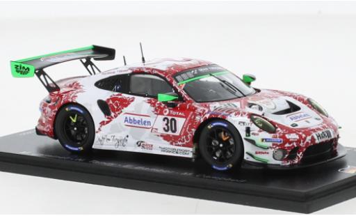 Porsche 991 GT3 R 1/43 Spark 911  No.30 Frikadelli Racing Team 24h Nuerburgring 2021 modellino in miniatura