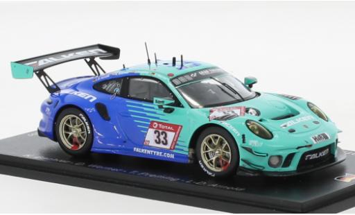 Porsche 991 GT3 R 1/43 Spark 911  No.33 Falken Motorsports Falken 24h Nuerburgring 2021 modellino in miniatura
