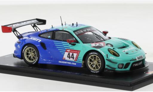 Porsche 991 GT3 R 1/43 Spark 911  No.44 Falken Motorsports Falken 24h Nürburgring 2022 modellino in miniatura