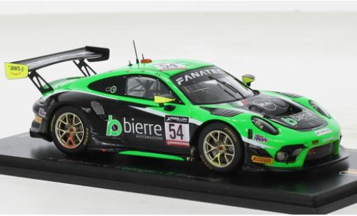 Porsche 991 GT3 R 1/43 Spark 911  No.54 Dinamic Motorsport 24h Spa 2022 modellino in miniatura