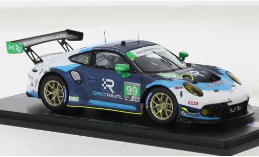 Porsche 991 GT3 R 1/43 Spark 911  No.99 Team Hardpoint EBM IMSA 12h Sebring 2021 modellino in miniatura