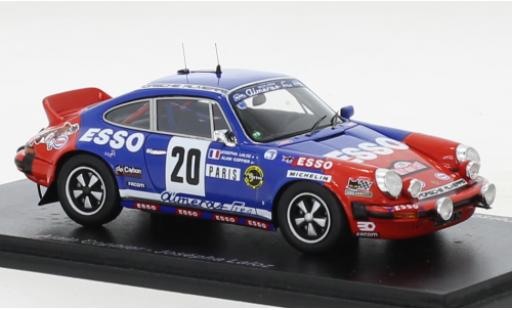 Porsche 930 1/43 Spark 911 Carrera No.20 Esso Rallye WM Rallye Monte Carlo 1980 modellino in miniatura