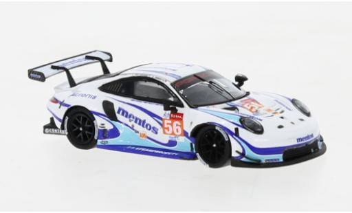 Porsche 992 RSR 1/87 Spark 911 -19 No.56 Team Project 1 24h Le Mans 2020 modellino in miniatura