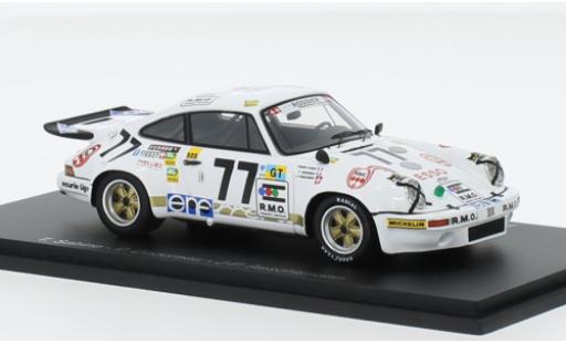 Porsche 930 RSR 1/43 Spark 911 3.0 No.77 24h Le Mans 1975 modellino in miniatura