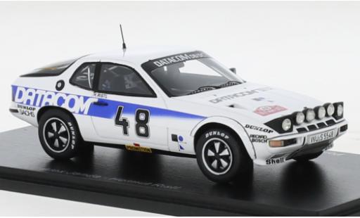 Porsche 924 1/43 Spark Carrera GTS No.48 Datacom Rallye WM Rallye Monte Carlo 1979 modellino in miniatura
