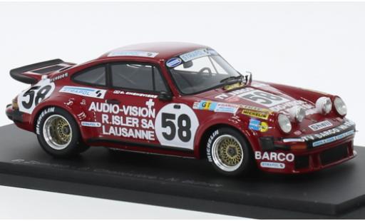 Porsche 934 1976 1/43 Spark No.58 24h Le Mans modellino in miniatura
