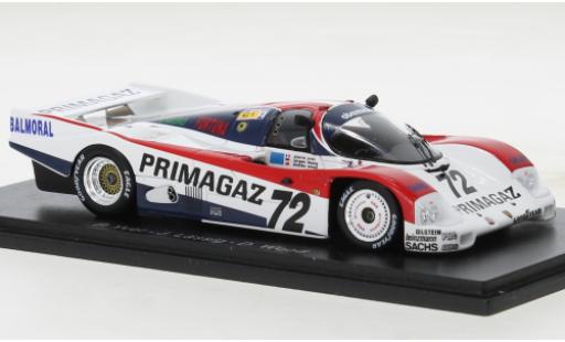 Porsche 962 1988 1/43 Spark C No.72 24h Le Mans modellino in miniatura