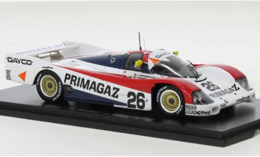 Porsche 962 1990 1/43 Spark C RHD No.26 Primagaz 24h Le Mans modellino in miniatura