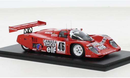 Porsche 962 1991 1/43 Spark CK 6 RHD No.46 Kremer Racing 24h Le Mans modellino in miniatura