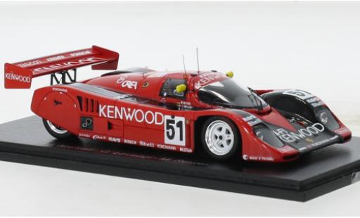 Porsche 962 1992 1/43 Spark CK 6 RHD No.51 Kremer Racing Kenwood 24h Le Mans modellino in miniatura