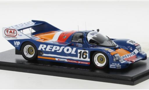 Porsche 962 1991 1/43 Spark C No.16 Repsol 24h Le Mans modellino in miniatura