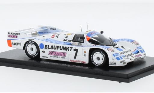 Porsche 962 1989 1/43 Spark C No.7 Joest Racing Blaupunkt 24h Le Mans modellino in miniatura