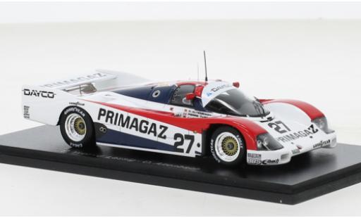 Porsche 962 1990 1/43 Spark C RHD No.27 Primagaz 24h Le Mans modellino in miniatura