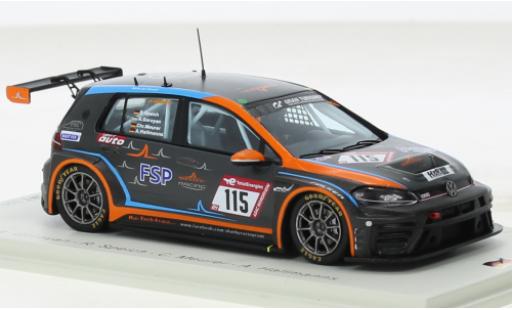 Volkswagen Golf 1/43 Spark VII TCR - SR No.115 MSC Sinzig e.V. dans le ADAC 24h Nuerburgring 2022 modellino in miniatura
