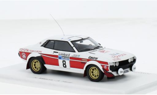 Toyota Celica 1/43 Spark 2000 GT (TA22) No.8 Rallye WM RAC Rallye 1977 1:43 modellino in miniatura