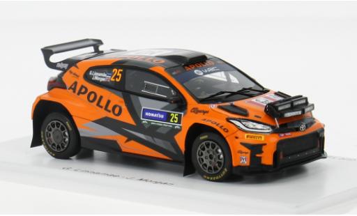 Toyota Yaris 1/43 Spark GR Rally2 No.25 Red Grey Team Rallye WM Rallye Schweden 2024 1:43 modellino in miniatura