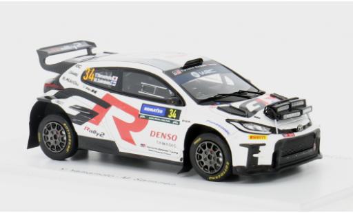 Toyota Yaris 1/43 Spark GR Rally2 No.34 Gazoo Racing RC2 Rallye WM Rallye Schweden 2024 1:43 modellino in miniatura