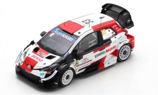 Toyota Yaris 1/43 Spark WRC No.33 Gazoo Racing DMG MORI Rallye WM Rally Croatia 2021 E.Evans/S.Martin modellino in miniatura