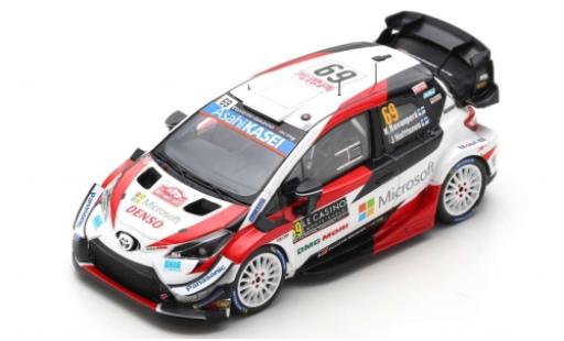 Toyota Yaris 1/43 Spark WRC No.69 Gazoo Racing WRT Microsoft Rallye WM Rally Monte Carlo 2020 K.Rovanperä/J.Halttunen modellino in miniatura