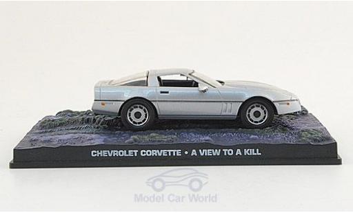 Chevrolet Corvette 1/43 SpecialC grigio James Bond 007 1987 Im Angesicht des Todes ohne Vitrine modellino in miniatura