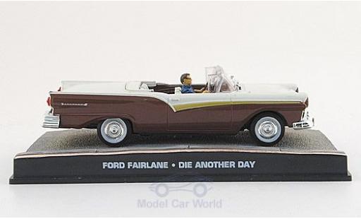 Ford Fairlane 1/43 SpecialC Cabriolet marroneee/bianco James Bond 007 2002 Stirb an einen anderen Tag ohne Vitrine modellino in miniatura