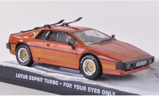 Lotus Esprit 1/43 SpecialC Turbo kupfer James Bond 007 For Your Eyes Only ohne Vitrine modellino in miniatura